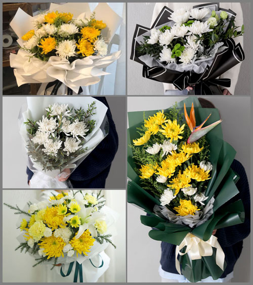 广东潮州市潮安区归湖镇高原村白事花束代送
